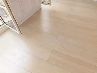 Wooden floor 25 WITHOUT PLUGINS 3D model