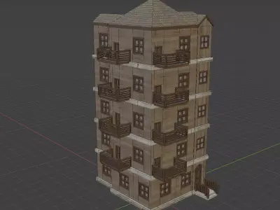 House Model 25 Low-poly 3D model
