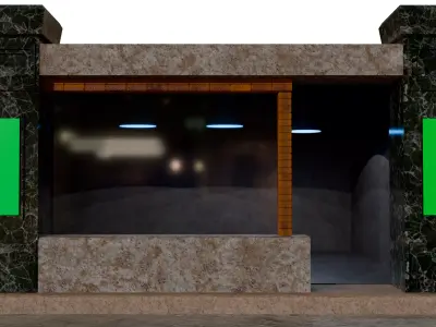 store facade Free 3D model