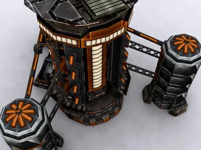 3DRT - Storage Facility  Low-poly 3D model