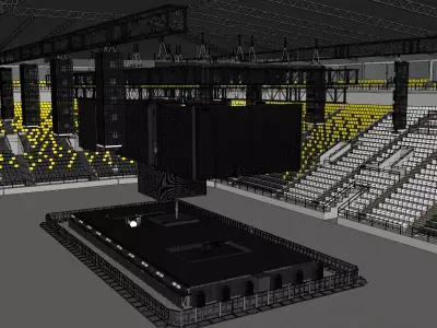 BILLIE EILISH HIT ME HARD AND SOFT TOUR STAGE DESIGN 3D model