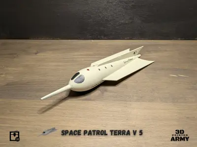 Space patrol - TERRA V 5 spaceship 3D print model