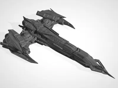 Spaceship 3D print model get