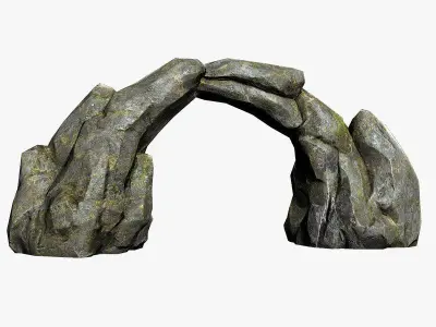 Stone Arch Low-poly 3D model