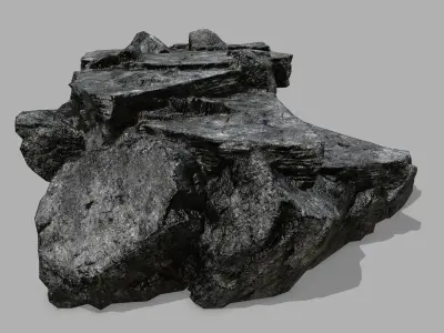 Stair rock Low-poly 3D model purchase