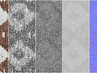 10 Nomadic Fabric VOL01 4K Seamless PNG PBR Textures Texture