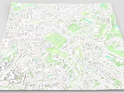 Cityscape Lviv Ukraine 3D model