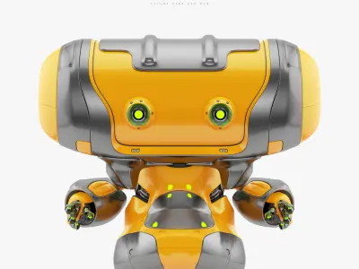 Aero beetle bot 3D model