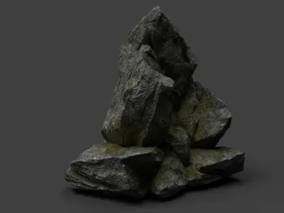 Rock 7-10 Low-poly 3D model purchase