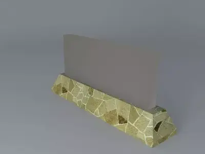 Stone Sign Free 3D model