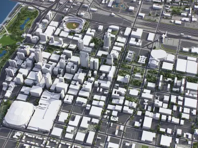 St Louis Low-poly 3D model