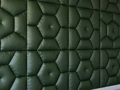 Decorative wall green panel 3D model