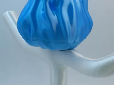 Water Droplet Matchstick Man 3D print model