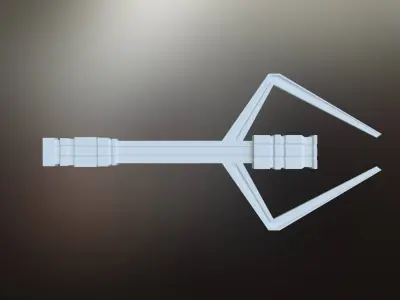 6 Sci-Fi War spaceships collection Low-poly 3D model