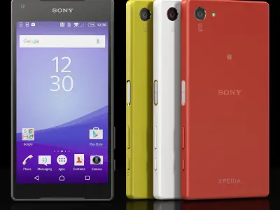 Sony Xperia Z5 Compact Low-poly 3D model