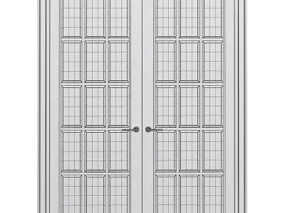 Interior Doors 3d model  Low-poly 3D model