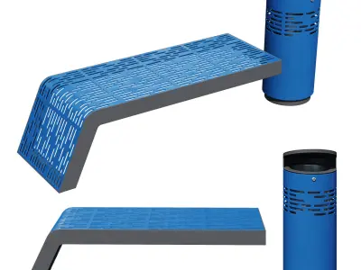 Outdoor landscaping kit from Benkert Baenke 3D Model Pack