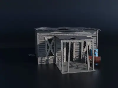 Old Shack-Slum 3D model