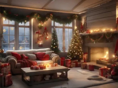Christmas Interior Scenes Texture