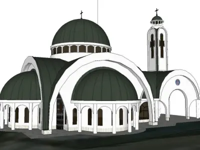 Architecture-Religion-God-Culture-Temple-086 church 3D model