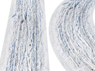 Ultra realistic Snow roads HQ 3D Model Pack