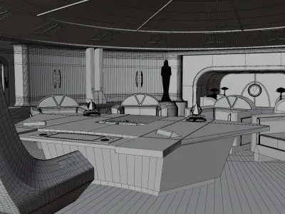 Supreme Chancellor Palpatines Office 3D model