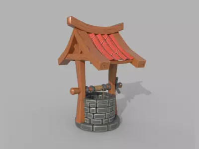 Stylized Water Well 3D model