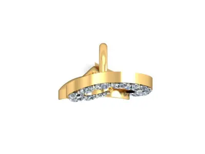 Pendant 3dm stl FBX OBJ Render Detail diamond in gold 3D print model buy