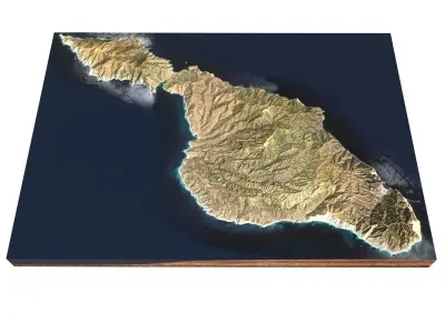 Santa Catalina Island  California USA 3D model