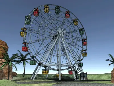 Ferris wheel 3D model