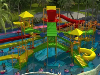 Water park 3D model