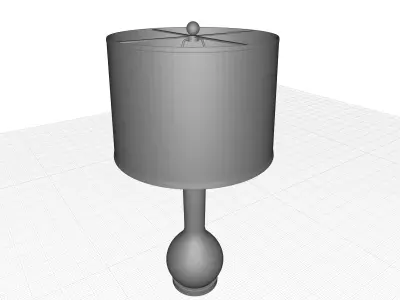 Mcnally Gray Table Lamp Light 3D model