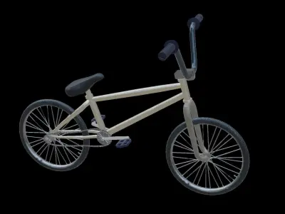 Street Bike Low-poly 3D model