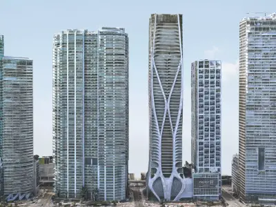 One Thousand Museum by Zaha Hadid 3D model