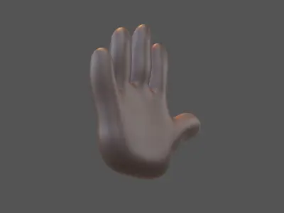 Hand v1 005 Low-poly 3D model