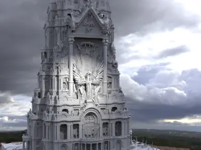 Tower of Judgement  in Heaven 3D model
