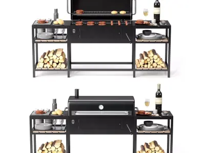 Barbecue 11 3D model