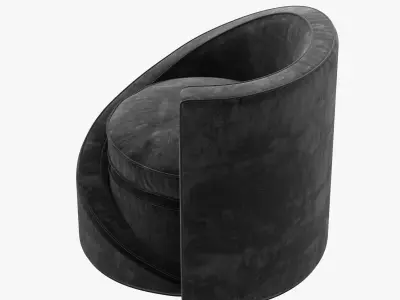 spiral lounge chair 3D model