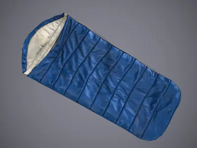 Sleeping Bag 2 Low-poly 3D model