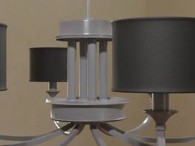 Chandelier 3D model 4