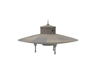 German Scout Saucer WWII 3D print model