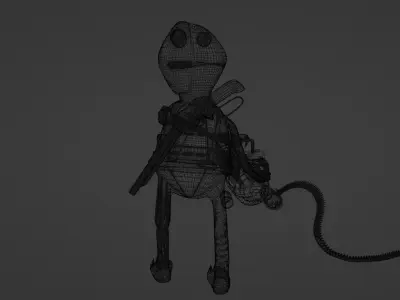 Terminator Kermit Low-poly 3D model