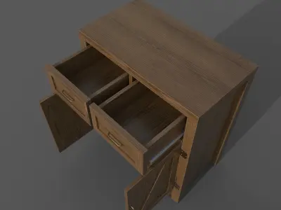 Chest of drawers - 1 3D model