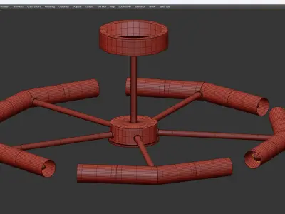 De Markt Low-poly 3D model