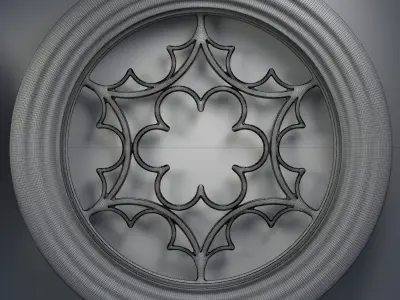 12 Medieval windows pack 01 3D model