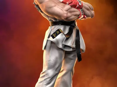 Ryu Street Fighter 3D print model