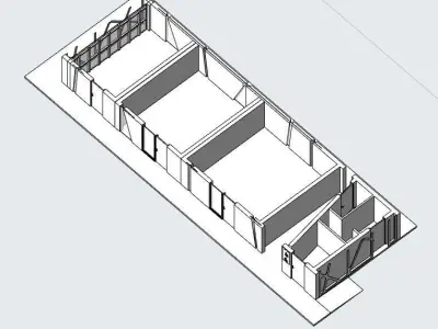 Mini-Mart  Shopping pavilion  3D model