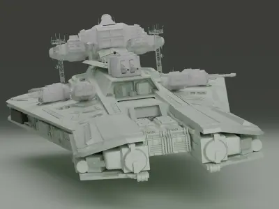 Spaceship besiege 3D model
