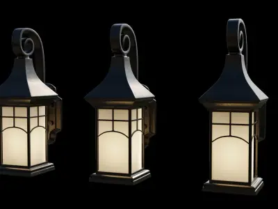 Wall Lamp 3D model 11