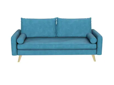 Modern Fabric Sofa Low-poly 3D model